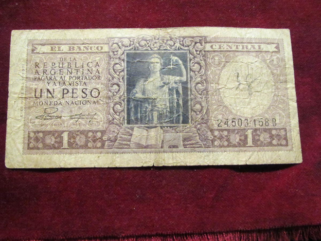 1 peso 1952.Argentiina