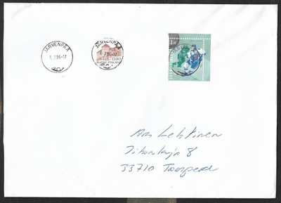 Postilähetys - Finlandia 95 (LAPE 1281) Järvenpää 8.7.1996