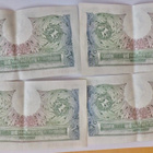 Englanti Iso-Britannia 4 x 1 pound HYVÄT Numerot Peräkkäin - pikkukuva 2