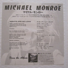 Michael Monroe Nights Are So Long 7" sinkku Japani PROMO - pikkukuva 3