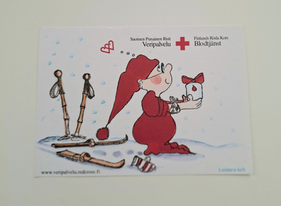 V.PEKKALA "Luistava keli"-KULKEMATON POSTIKORTTI