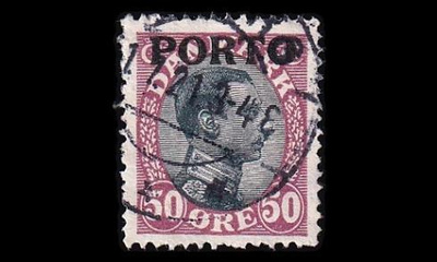 Tanska PORTO_7 o 50 öre Christian X (1921)