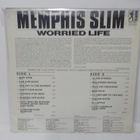 MEMPHIS SLIM - WORRIED LIFE M-/EX+ EU 1990 LP - pikkukuva 2
