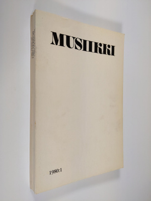 Musiikki vuosikerta 1980 : Suomen musiikkitieteellisen se...