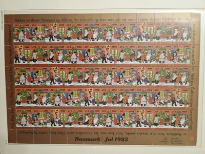 Tanska joulumerkkiarkki 1983