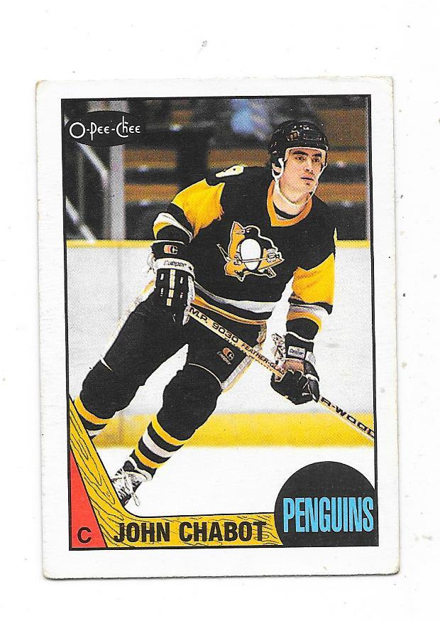 1987-88 OPC #32 John Chabot , Pittsburgh Penguins