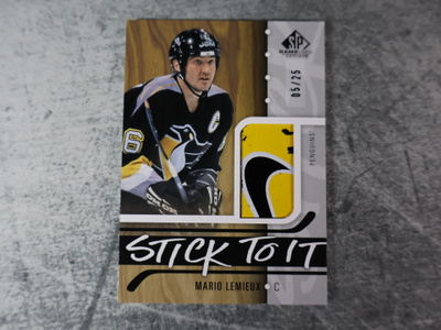 Mario Lemieux 2024-25 SP Game Used Stick To It /25