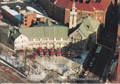 Tampere. Tampereen Kaupungin Keskuspaloasema. ilmakuva. e276