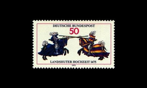 Saksa 844 ** Landshuterin ruhtinashäät 500v (1975)