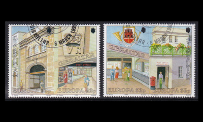 Gibraltar 590-3p o Europa postirakennuksia (1990)