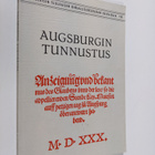 Kaarlo (toim.) Kalliala : Augsburgin tunnustus - pikkukuva 1
