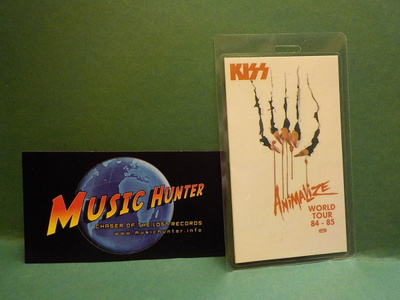KISS - ANIMALIZE WORLD TOUR 84 - 85, BACKSTAGE PASS