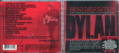 BOB DYLAN . 2 CD-LEVYÄ . HIS GREATEST SONGS !