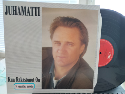 JUHAMATTI, Kun rakastunut on, LP -90 UPEA KUNTO !!