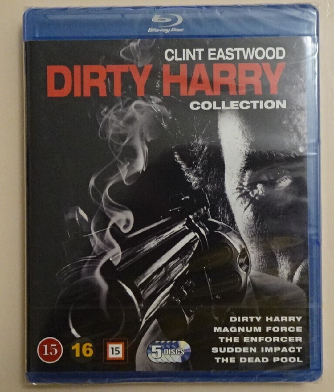 blu-ray, Dirty Harry Collection (5 discs) UUSI / NEW [toimin
