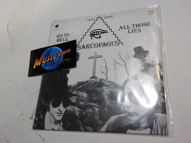 SARCOFAGUS - GO TO HELL / ALL THOSE LIES UUSI 7'' SINGLE