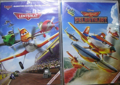 LENTSIKAT 1 JA 2 DVD UUSI