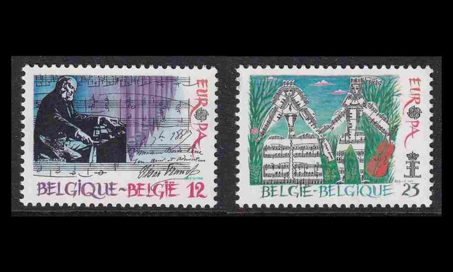 Belgia 2227-8 ** Europa musiikkivuosi (1985)