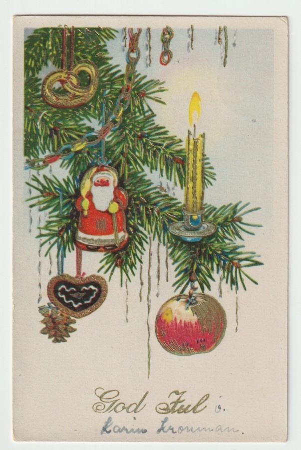Joulupukki joulukuusen koristeena  (R)