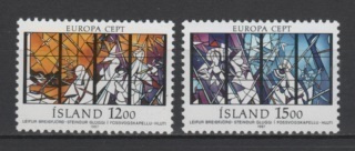 (S0620) ICELAND, 1987 (Europa. Stained Glass Windows). MNH**