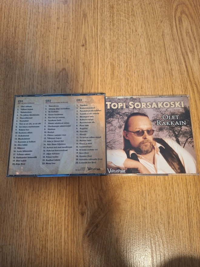Topi Sorsakoski-Olet Rakkain (3-CD)