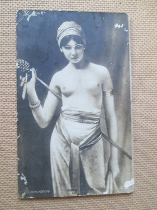 kolme vintage taidekorttia - 1900-luku alku
