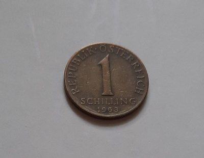 Itävalta 1 shilling 1963 n°2, kiertänyt