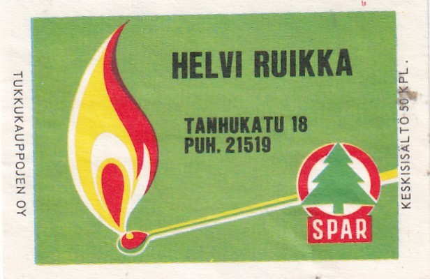 Helvi Ruikka, Tanhukatu 18,  SPAR     5/9
