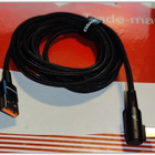 USB A - USB C -data/latauskaapeli kulmaliittimellä / 2m - pikkukuva 1