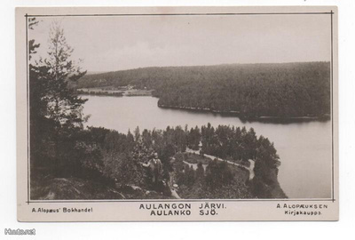 HÄMEENLINNA: Aulangon järvi (A.Alopaeuksen kirjakauppa)