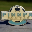 Kuuluisa 90 Luvun Finnpa Futismerkki. Halkaisija - 28 mm. - pikkukuva 2