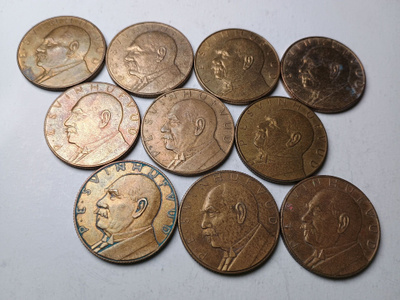 10 x P.E.Svinhuvud SP viikkoraha 1962