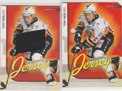 2009/10  Cardset Jersey Tony Virta , HPK