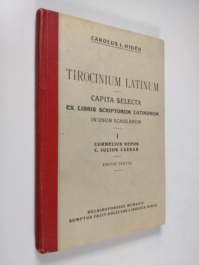 Carolus I. Hiden : Tirocinium latinum Pars 1, Cornelius N...