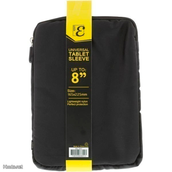 Epzi 8" Tabletin suojus, nylonia, 165x225mm, musta *UUSI*