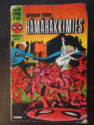 HÄMÄHÄKKIMIES SPIDER-MAN 10  / 1985 MARVEL SARJAKUVALEHTI