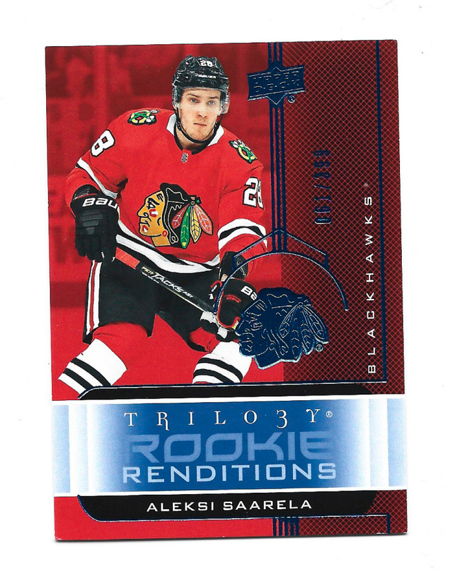 2019-20 Trilogy Rookie Renditions Blue #RR-7 Aleksi Saarela
