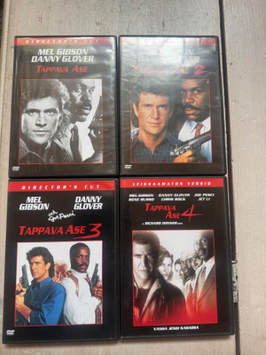 myydään tappava ase 1-4 dvd elokuvat