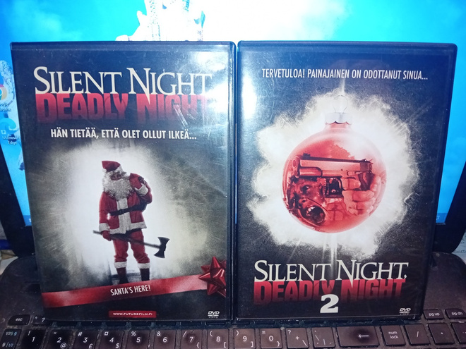 2 kpl DVD Jouluyö murhayö 1-2 ( SIS POSTIKULU )