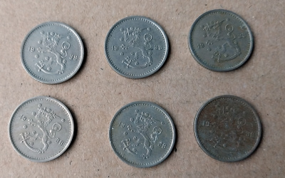 50 penniä 1938 - 6 kpl