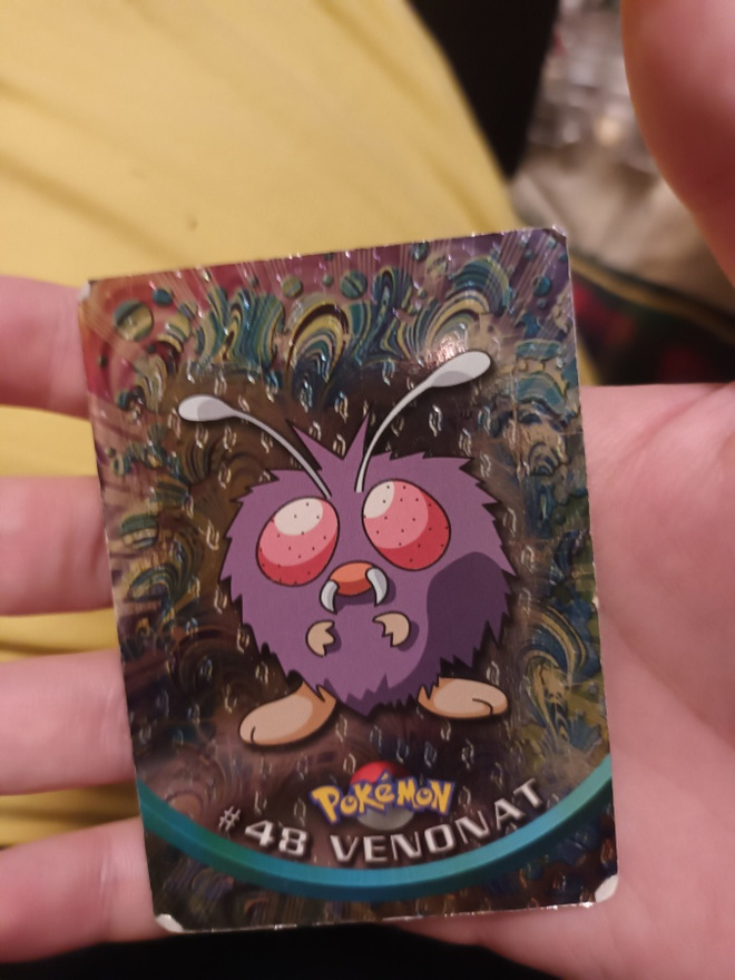 Venonat #48 Pokemon Topps TV Animation Edition BLACK logo