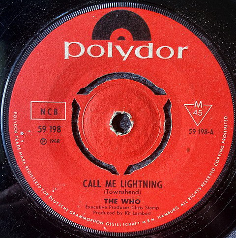 7” SINGLE The Who - Call Me Lightning /Dr. Jekyll & Mr. Hyde