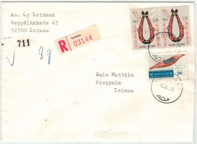 M63 1981 kirjattu kirje