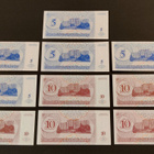 Transnistria 5 x 5, 5 x 10 Rubles 1994, P17-P18 UNC - pikkukuva 2
