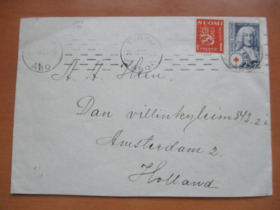 1936 Turku PR kuori Hollantiin