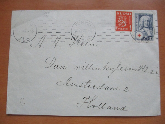 1936 Turku PR kuori Hollantiin