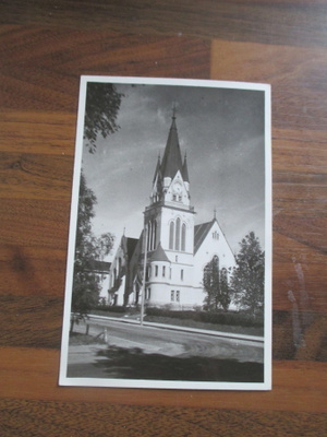 KEMI - kirkko vanha postikortti v 1958