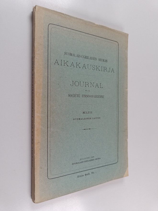 Suomalais-ugrilaisen seuran aikakauskirja 43