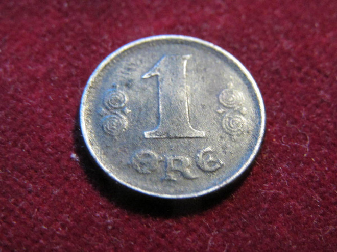 1 öre 1918. Tanska-Denmark
