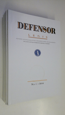 Defensor legis vuosikerta 2016 (6 lehteä)
